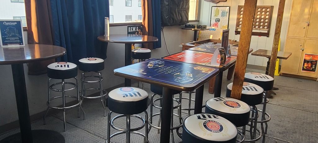 Memorabilia and décor from Crossroads Lounge