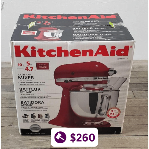 Red Kitchen Aid 10 Speed Mixer
