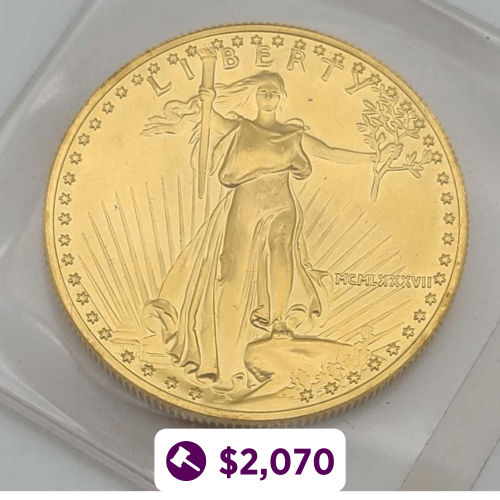 1947 Mexican 50 Peso Gold Coin