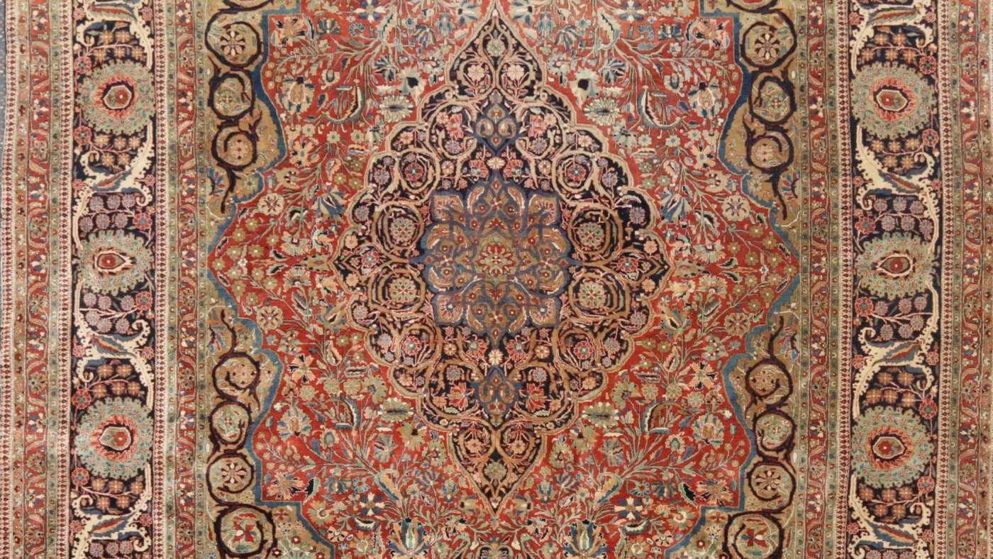 1074-1 kashan handknotted rug 40800