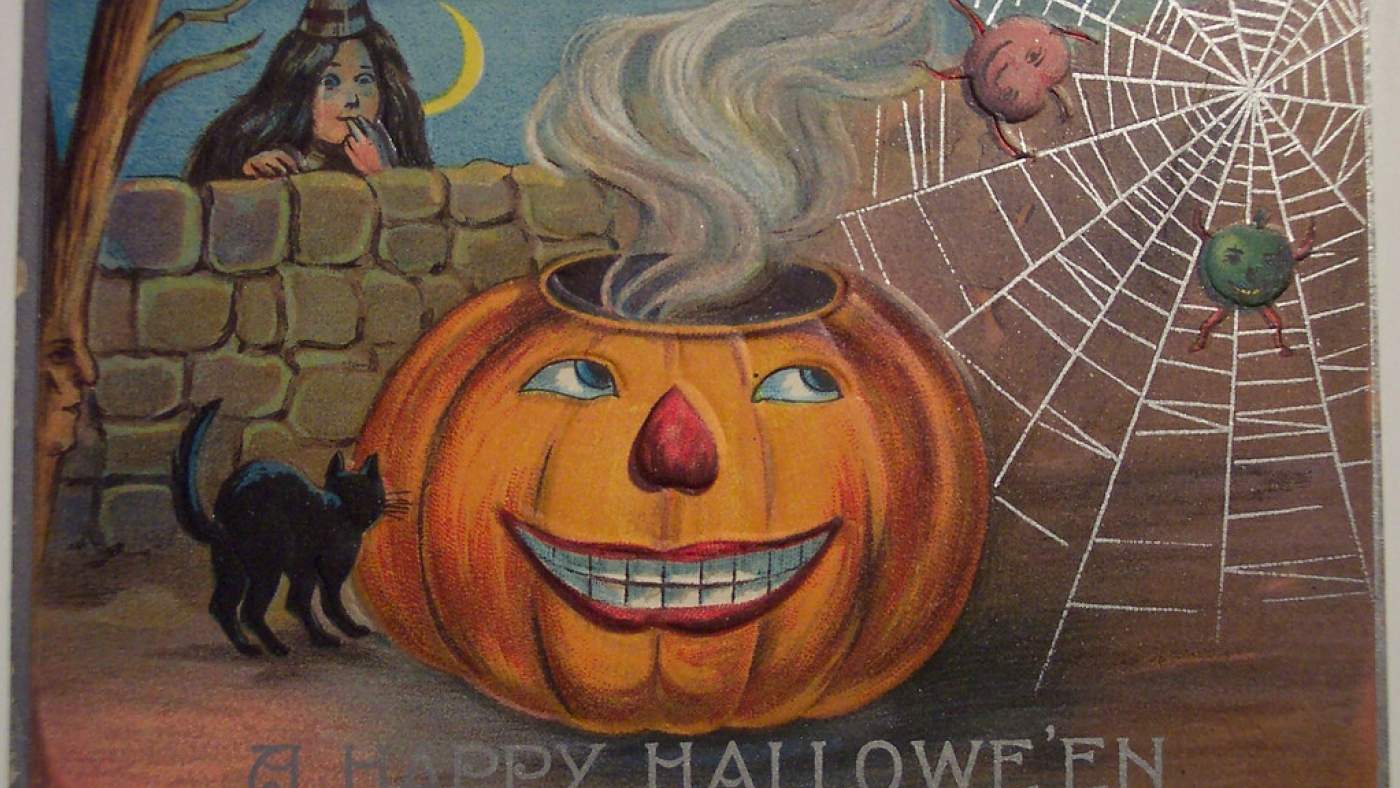 Mj collection halloween postcards