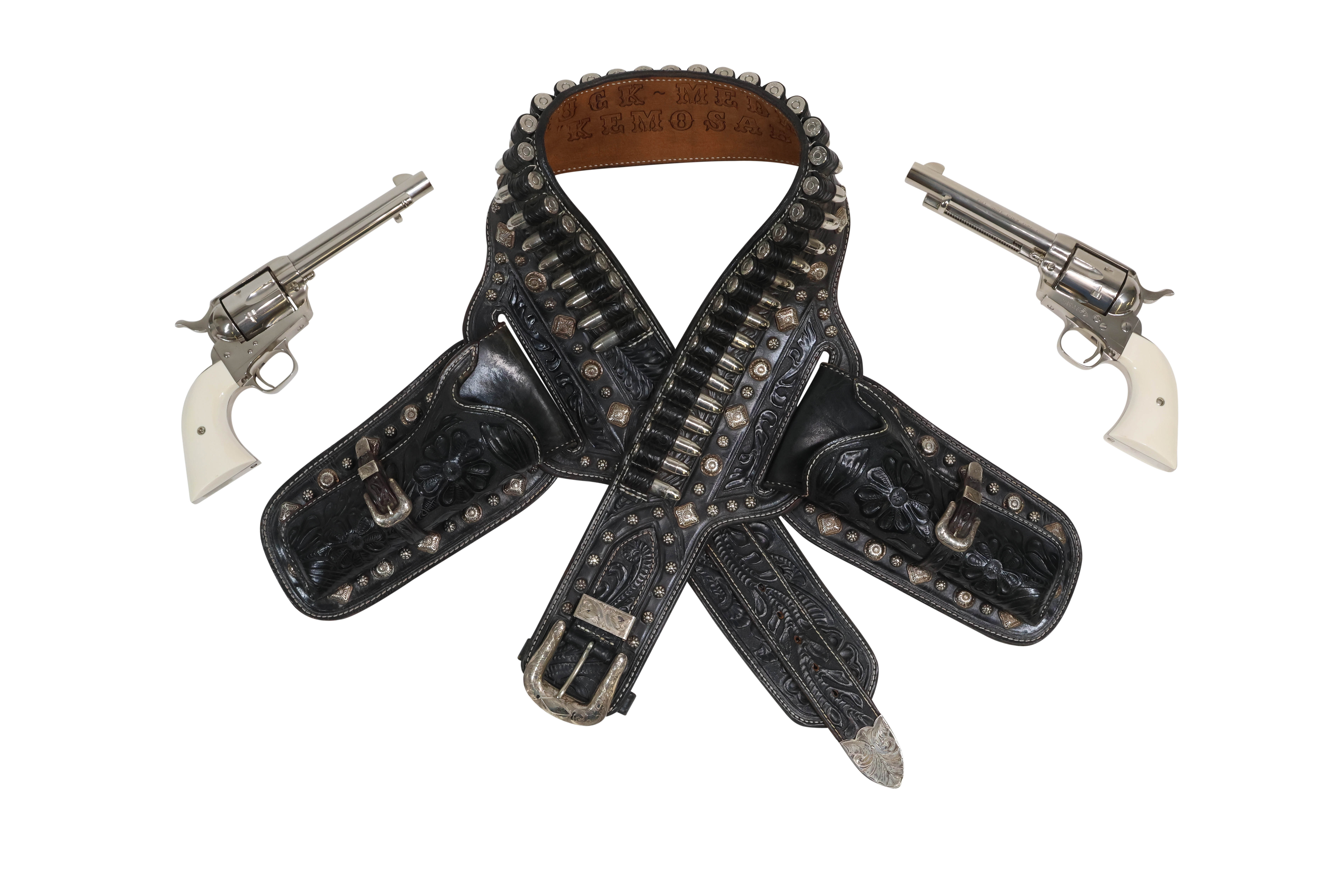 Sold at Auction: Double Gun Belt of Texas Ranger Jay Banks