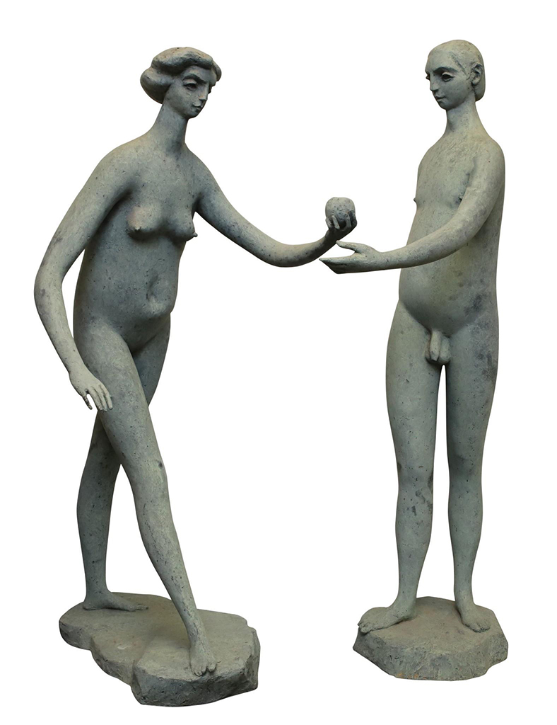 adam and eve sculpture