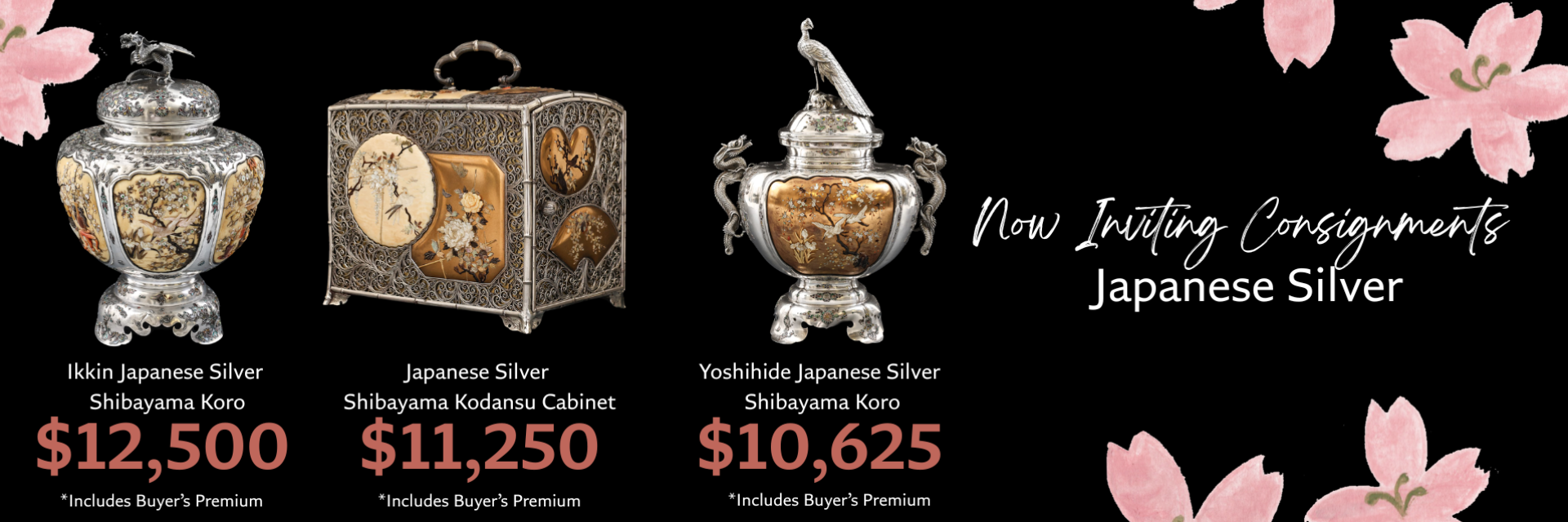 Japanese silver inviting consignments