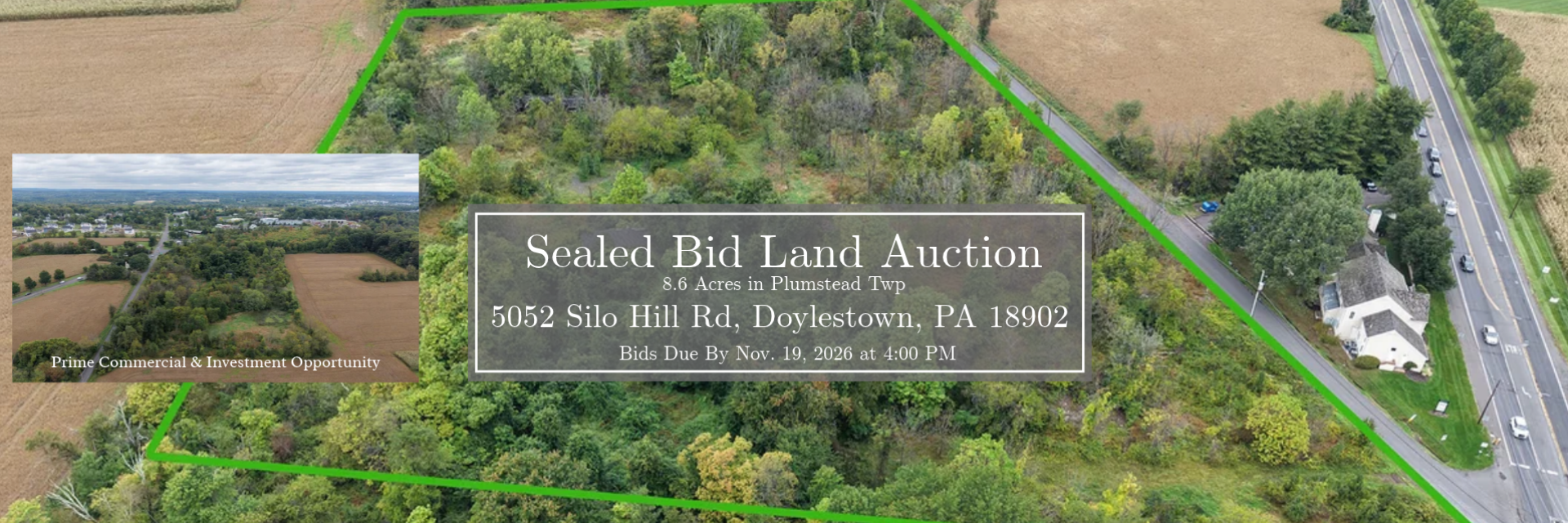 Land auction sealed bid auction