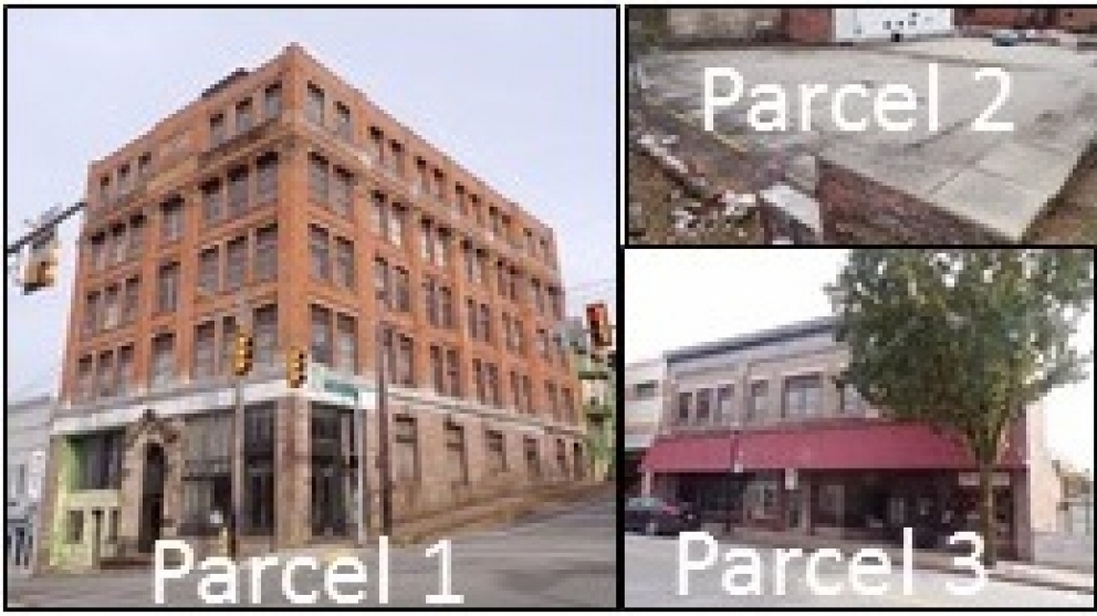 Image for 3 Properties in Connellsville, PA ~ 5 Story Building, Parking Lot & Retail/Office Building