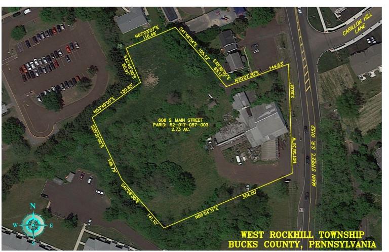 Image for Commercial Property on 2.73 Acres Zoned Institutional Service District in West Rockhill Township, PA