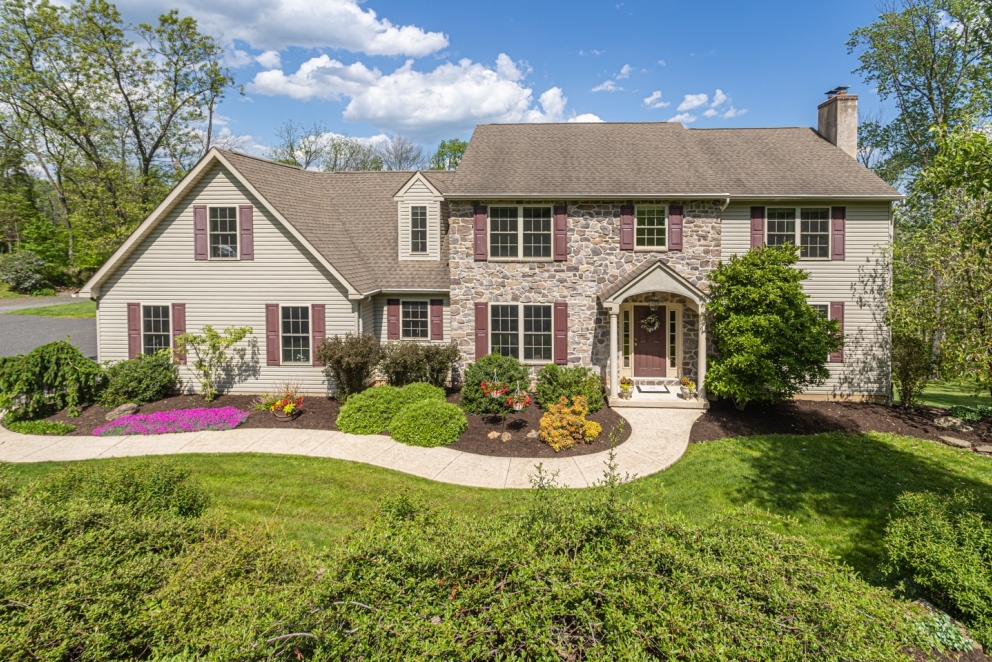 Image for SOLD! Custom Built Bucks County 5 Bedroom Colonial Set on 11.6 Acres, Milford Township, PA