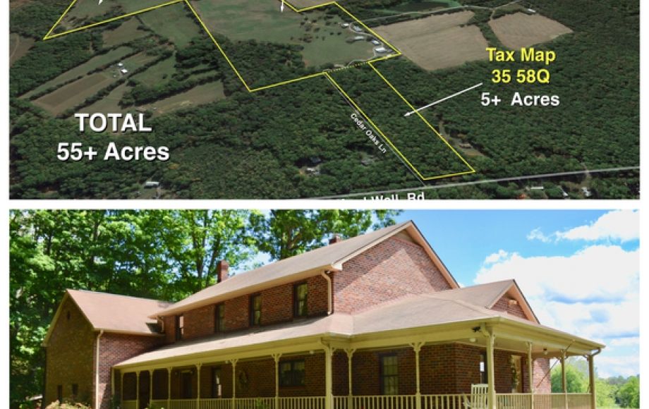 Image for 55 +/- Acres Zoned A-1 w/3 BR Custom Brick Home, Fenced Pasture & Outbuildings