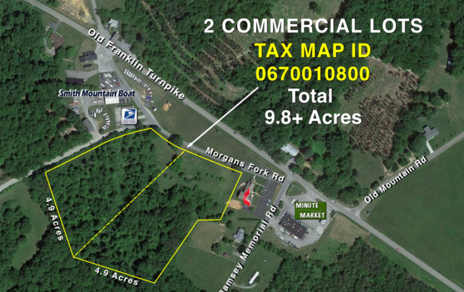 Image for Two 4.9+/-  Acre Commercial Parcels Minutes from Smith Mountain Lake—Selling to the Highest Bidder!