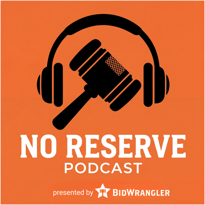 Bidwrangler no reserve podcast episode covers (18)