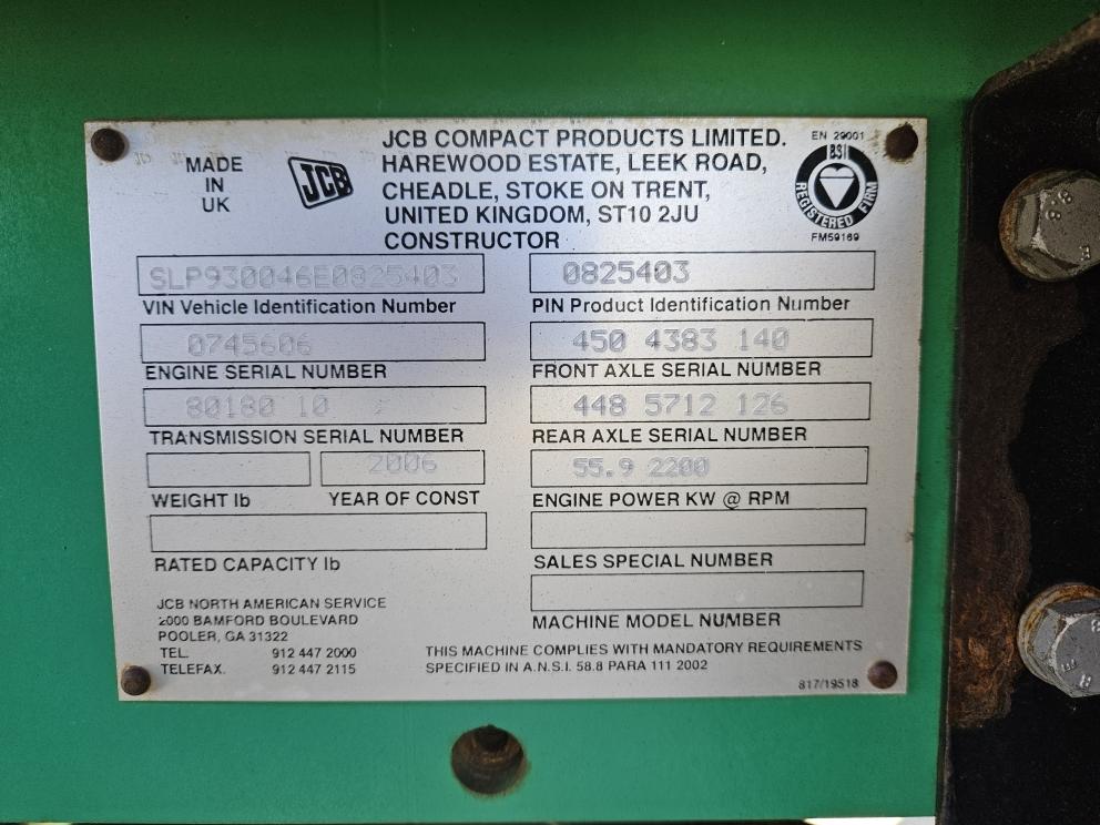 Image for 2006 JCB 930