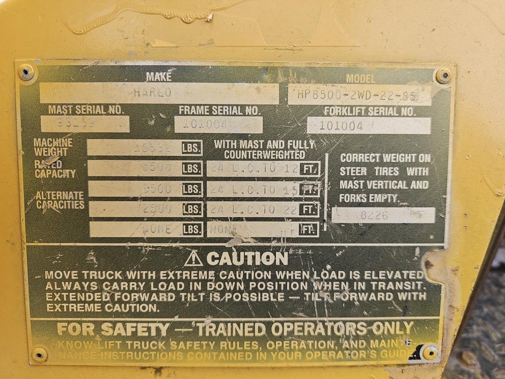 Image for 2010 Harlo HP8500