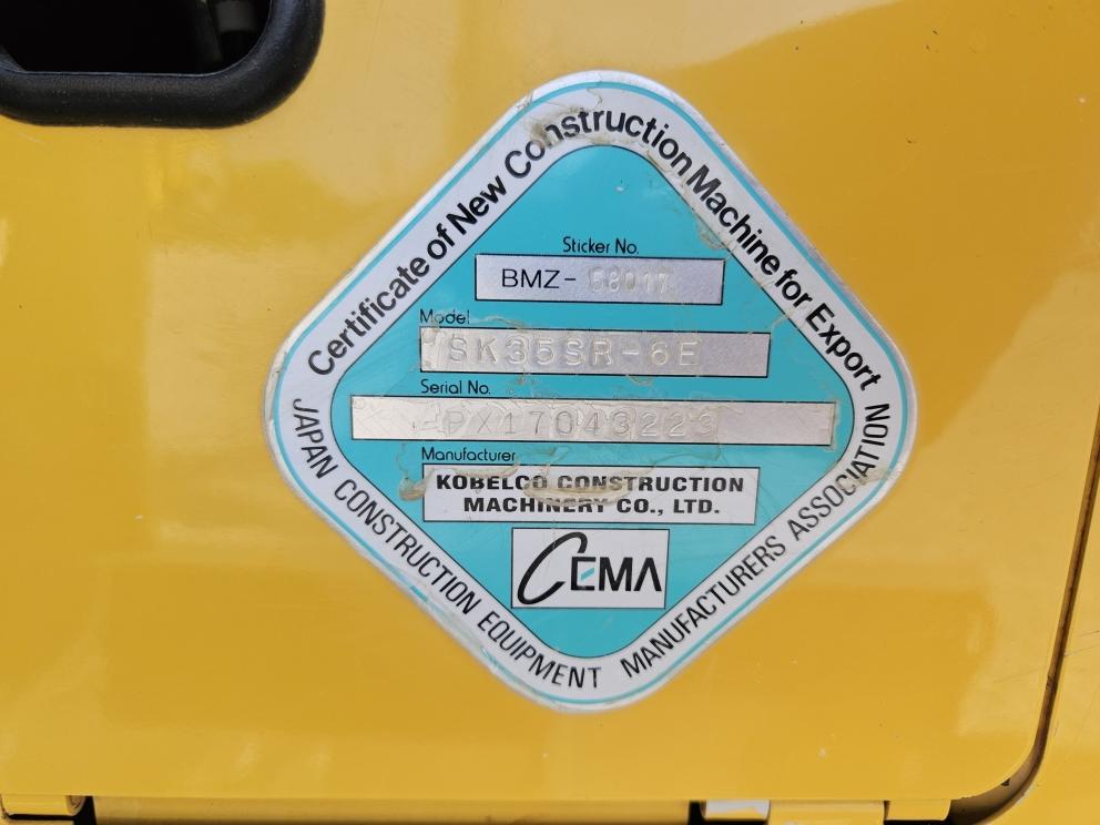 Image for 2021 Kobelco SK35SR-6