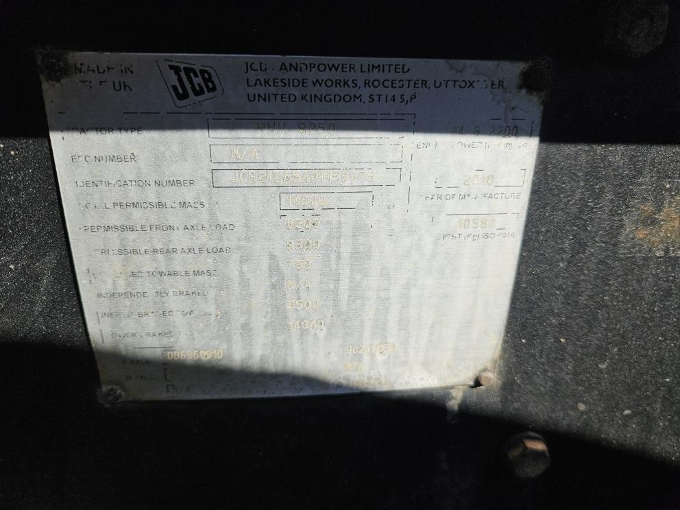 Image for 2010 JCB 8250