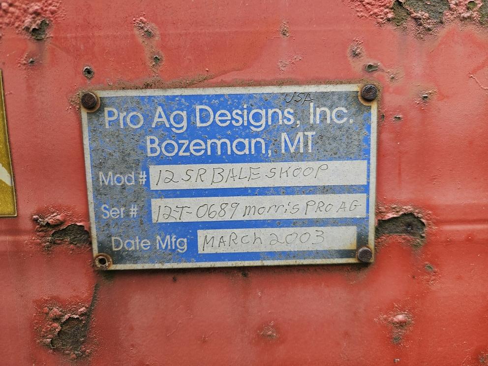 Image for 2003 Pro Ag 12SR Bale Skoop