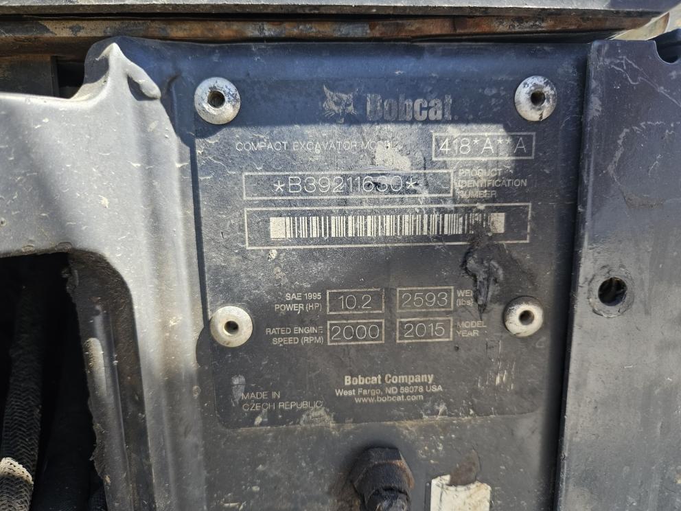 Image for 2015 Bobcat 418