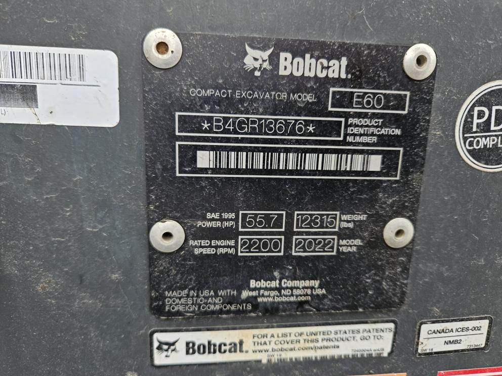 Image for 2022 Bobcat E60