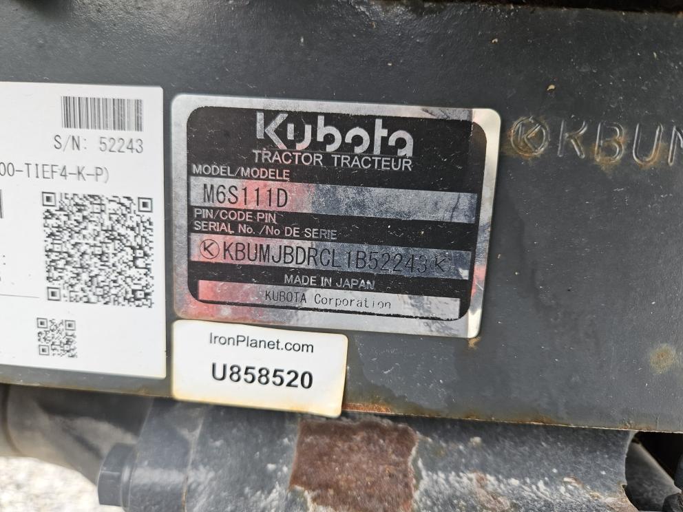 Image for 2020 Kubota M6L-111