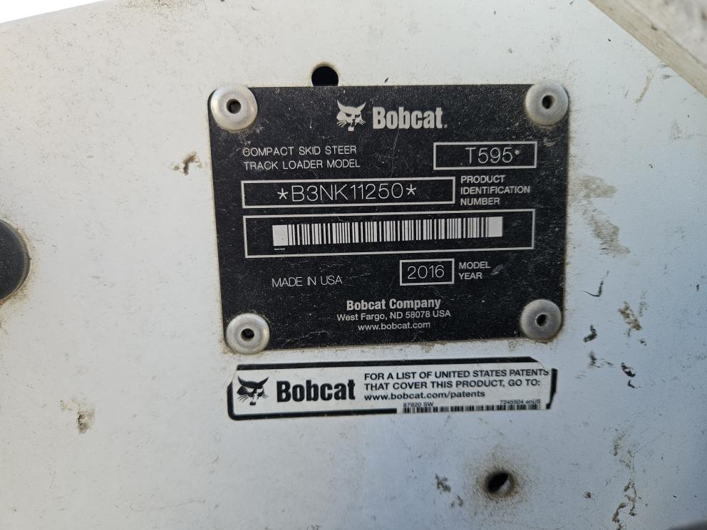 Image for 2016 Bobcat T595