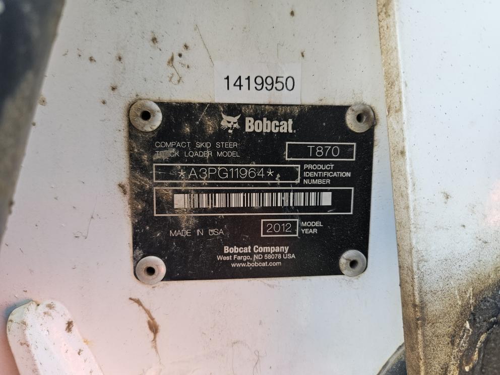 Image for 2012 Bobcat T870