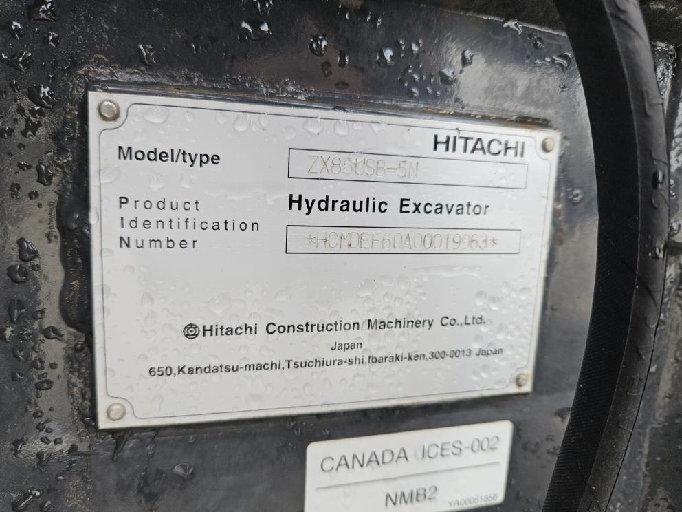 Image for 2018 Hitcahi ZX85USB-5