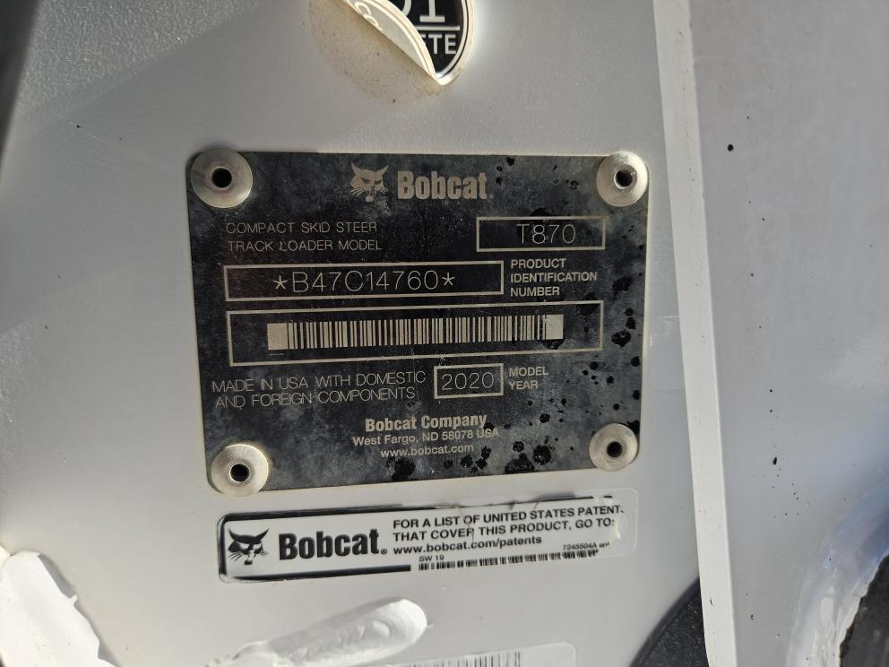 Image for 2020 Bobcat T870