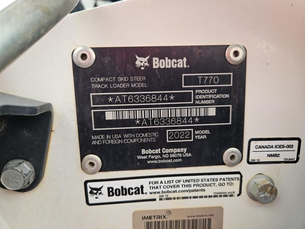 Image for 2022 Bobcat T770