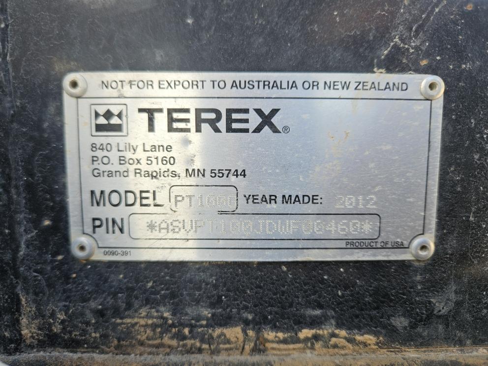 Image for 2012 Terex PT100G