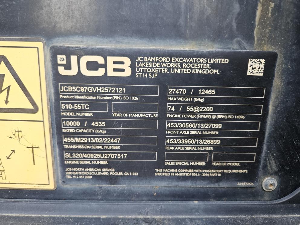 Image for 2017 JCB 510-55TC