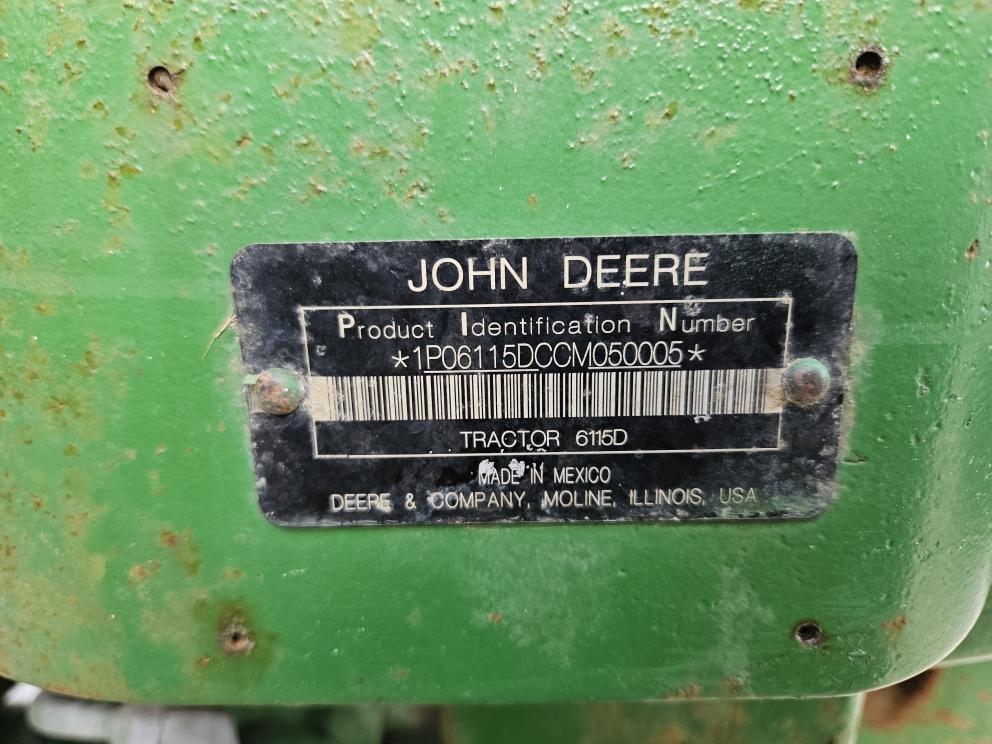 Image for 2012 John Deere 6115D