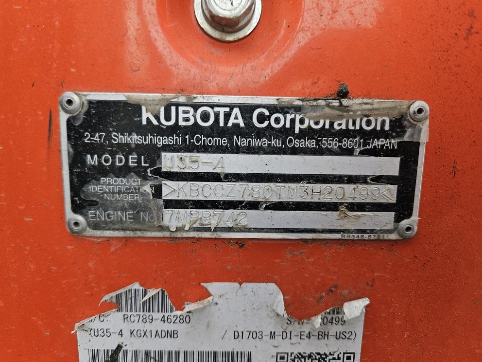Image for 2022 Kubota U35-4