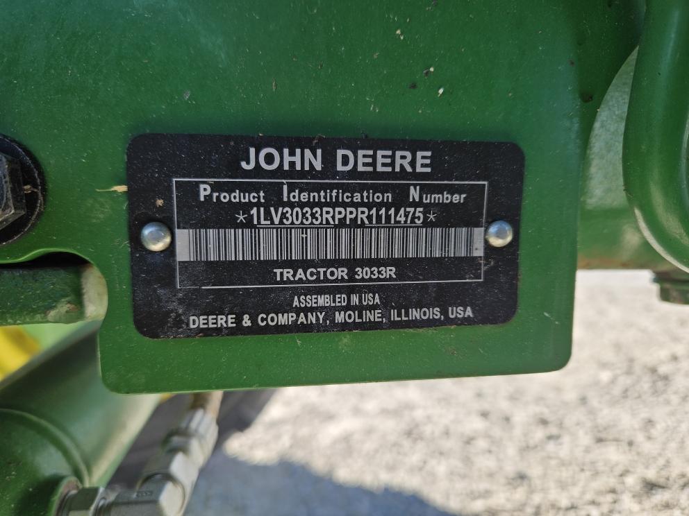 Image for 2023 John Deere 3033R