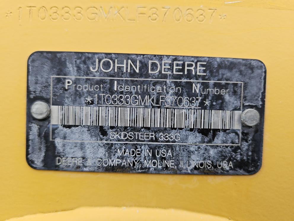 Image for 2020 John Deere 333G