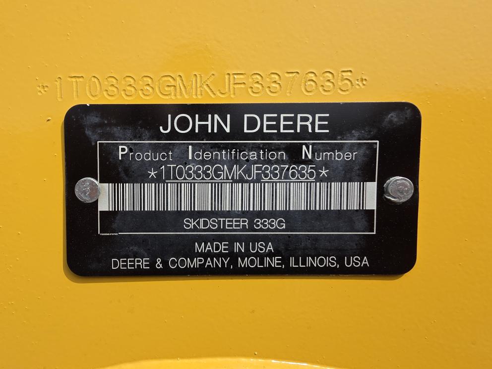 Image for 2018 John Deere 333G