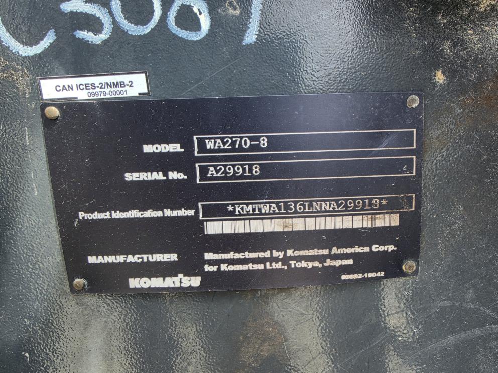 Image for 2022 Komatsu WA270-8