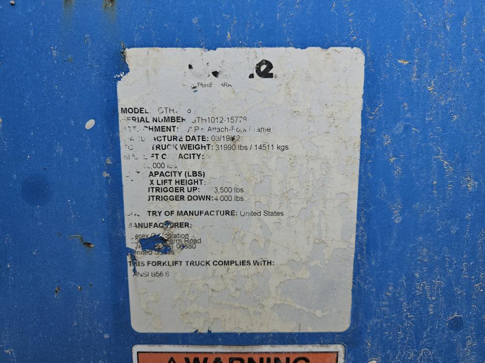 Image for 2012 Genie GTH1056