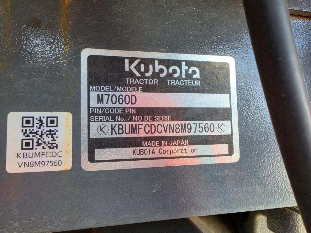 Image for 2022 Kubota M7060