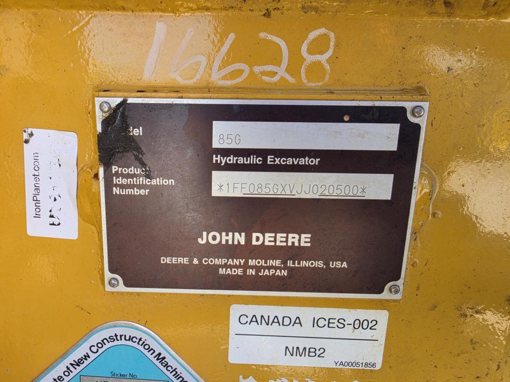 Image for 2018 John Deere 85G