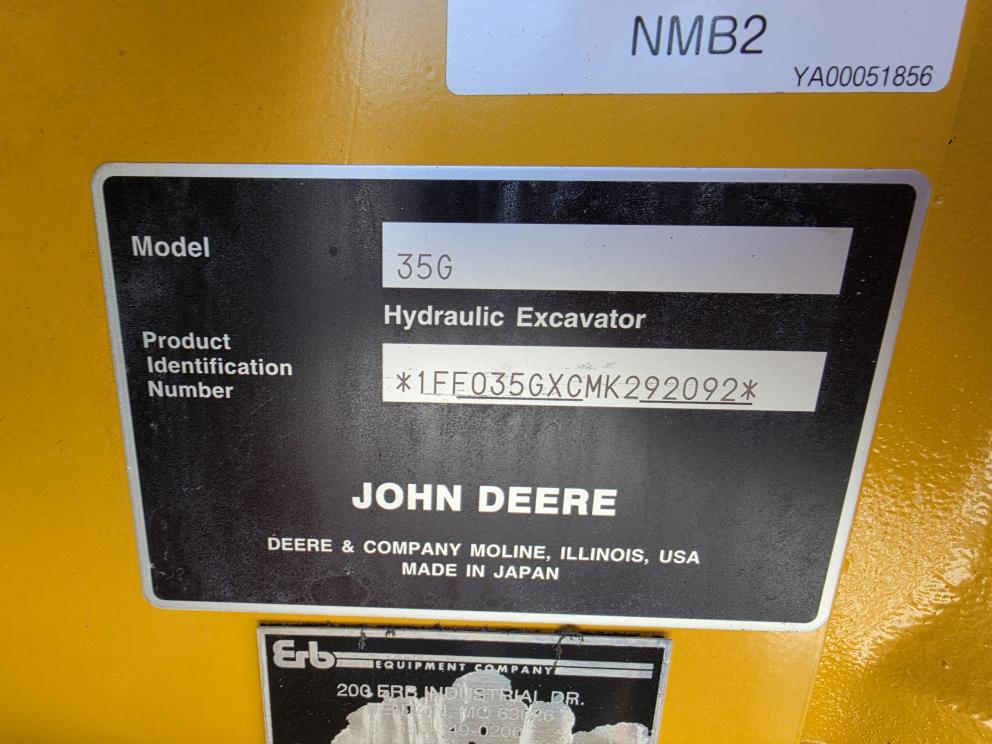 Image for 2022 John Deere 35G