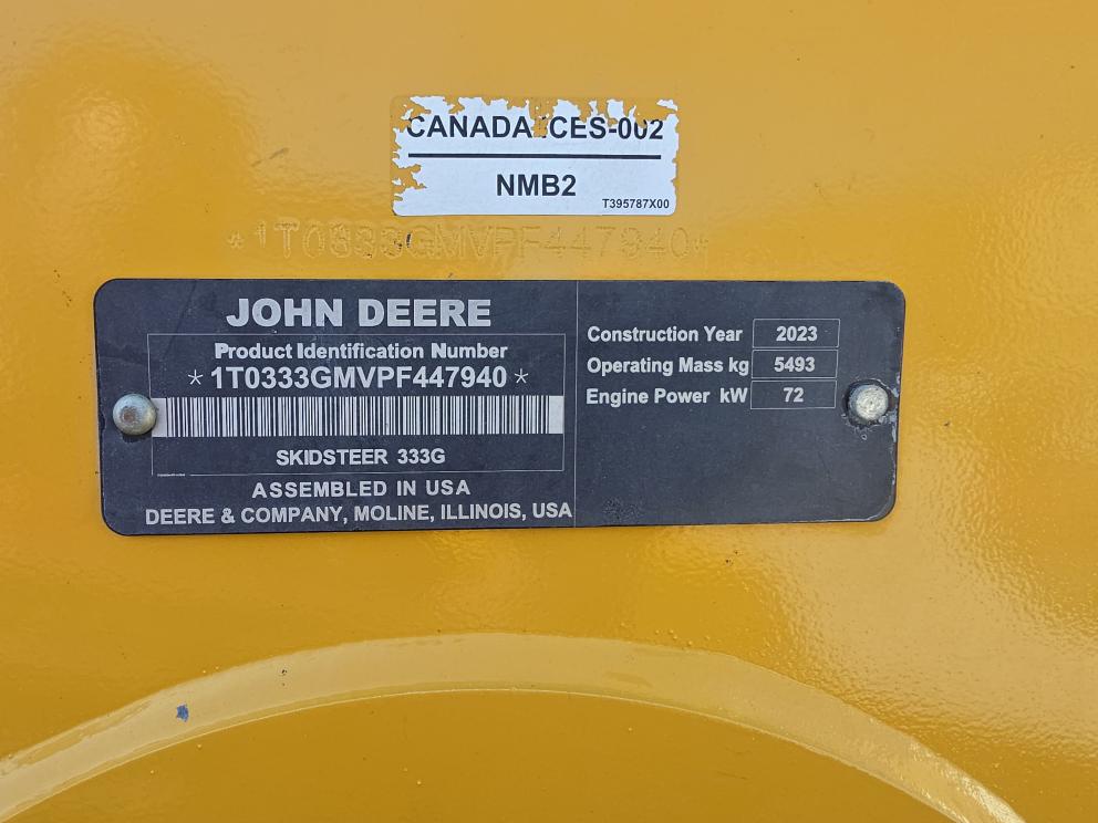 Image for 2023 John Deere 333G