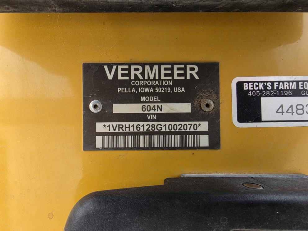 Image for 2016 Vermeer 604N