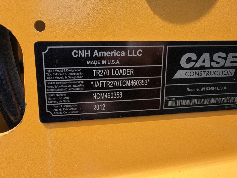 Image for 2012 Case TR270