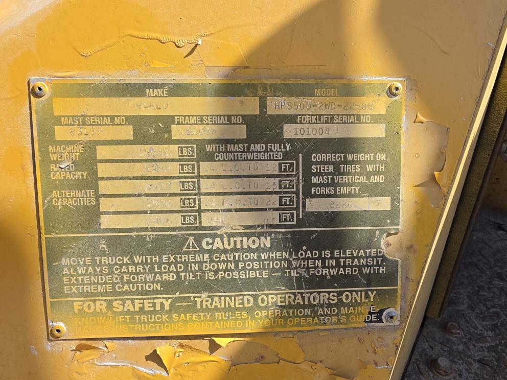 Image for 2012 Harlo HP8500