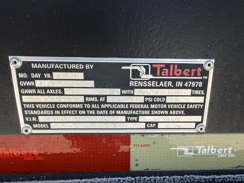 Image for 2012 Talbert AC-20
