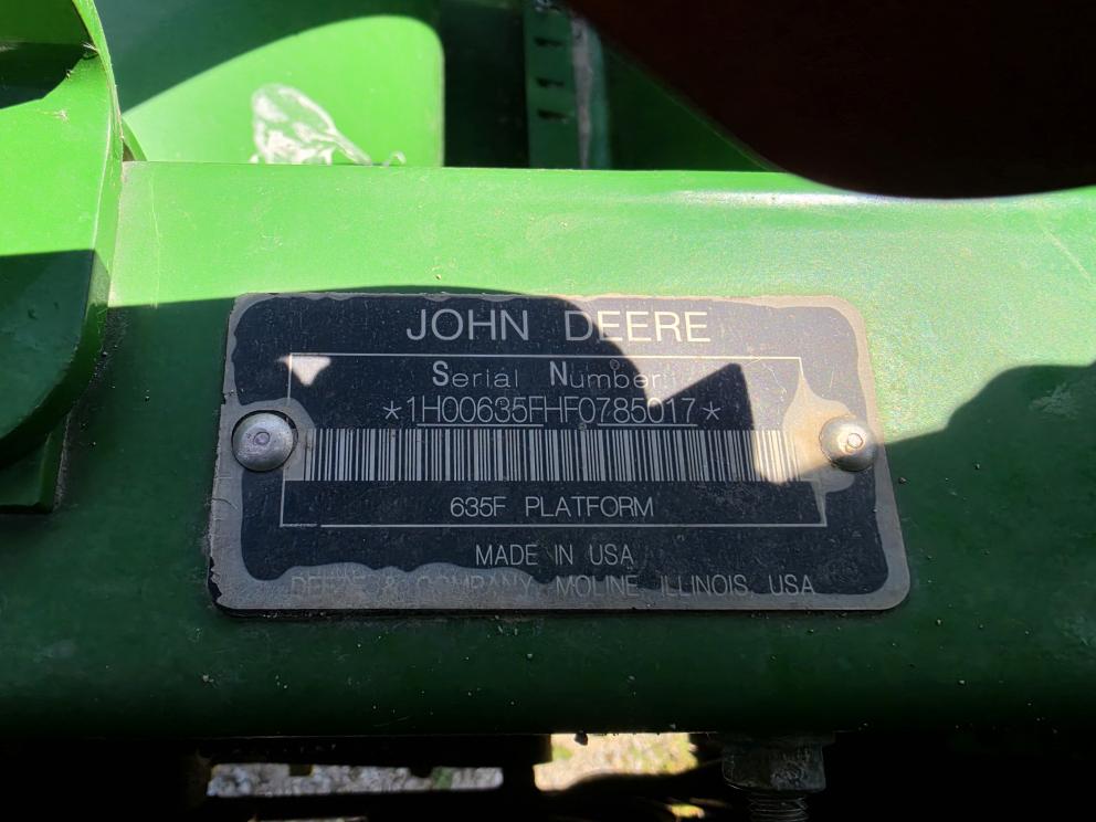 Image for 2015 John Deere 635F