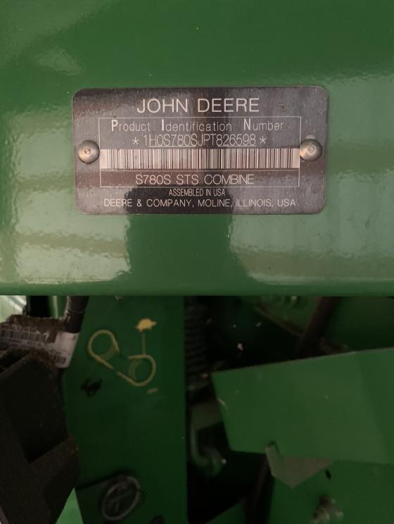 Image for 2023 John Deere S780