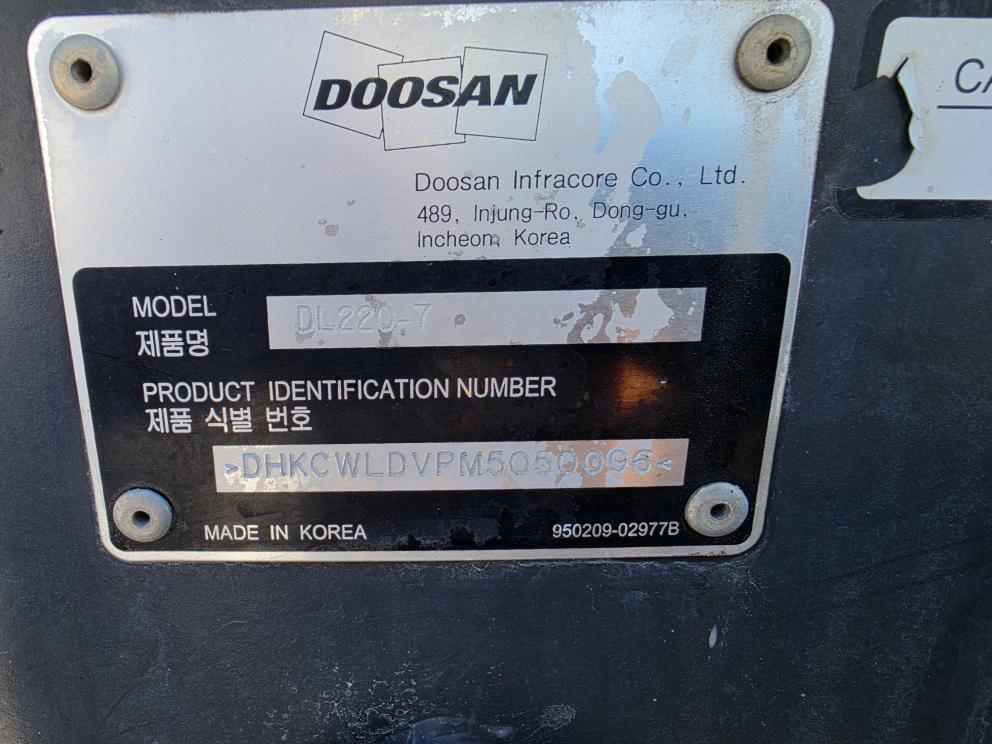 Image for 2021 Doosan DL220-7