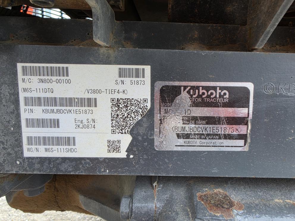 Image for 2019 Kubota M6S-111