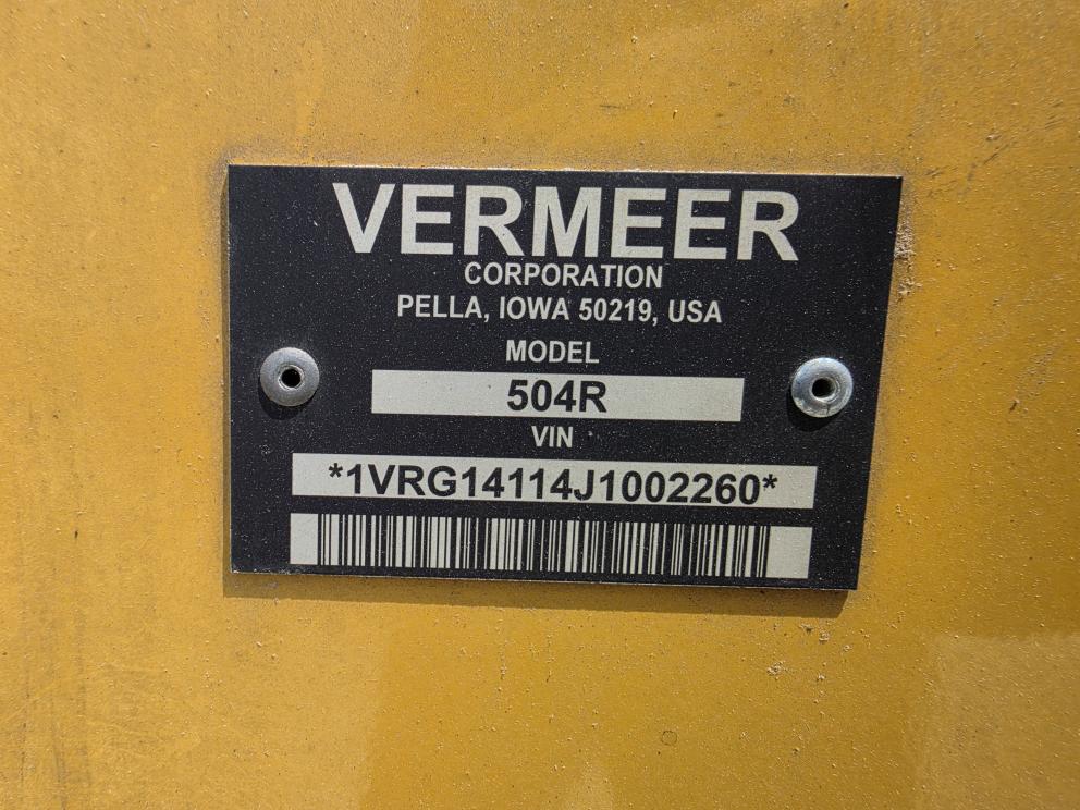 Image for 2018 Vermeer 504R Signature